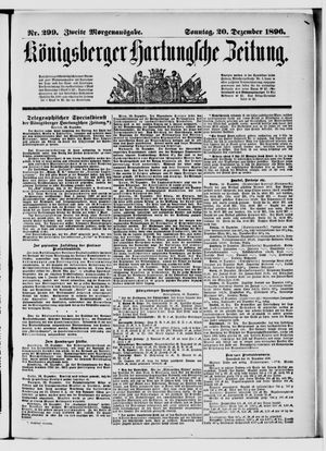 Königsberger Hartungsche Zeitung vom 20.12.1896