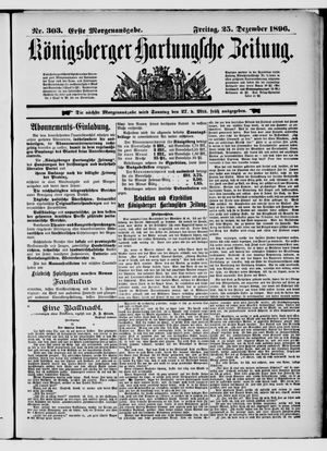 Königsberger Hartungsche Zeitung vom 25.12.1896