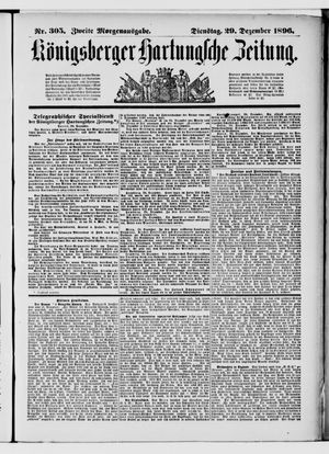 Königsberger Hartungsche Zeitung vom 29.12.1896