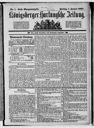Königsberger Hartungsche Zeitung vom 01.01.1897