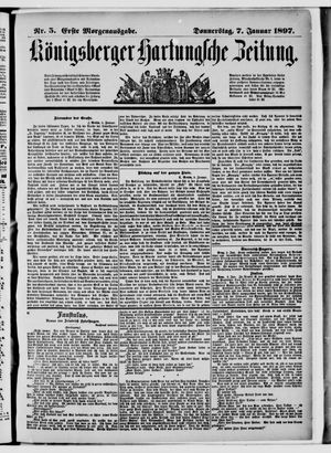 Königsberger Hartungsche Zeitung vom 07.01.1897