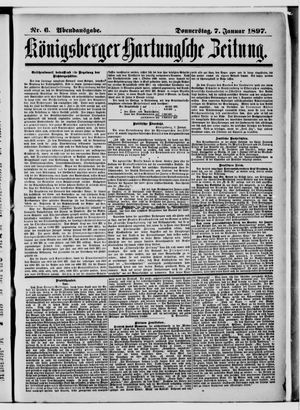 Königsberger Hartungsche Zeitung vom 07.01.1897