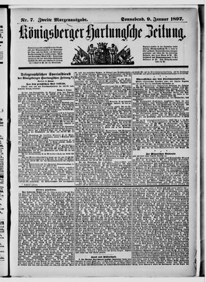 Königsberger Hartungsche Zeitung vom 09.01.1897