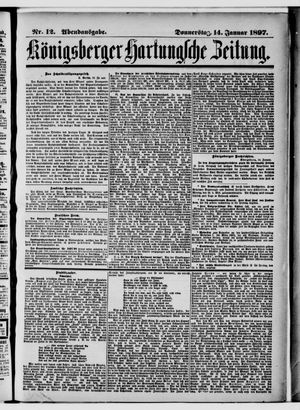 Königsberger Hartungsche Zeitung vom 14.01.1897