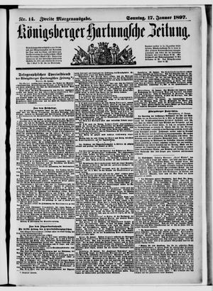 Königsberger Hartungsche Zeitung vom 17.01.1897
