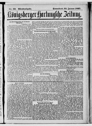 Königsberger Hartungsche Zeitung vom 23.01.1897