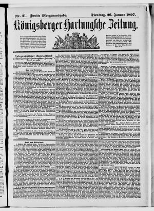 Königsberger Hartungsche Zeitung vom 26.01.1897