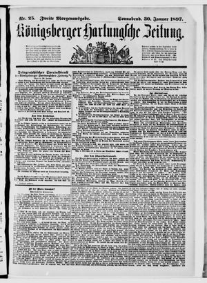 Königsberger Hartungsche Zeitung vom 30.01.1897