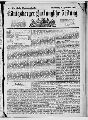 Königsberger Hartungsche Zeitung on Feb 3, 1897
