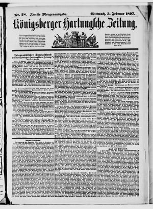 Königsberger Hartungsche Zeitung vom 03.02.1897