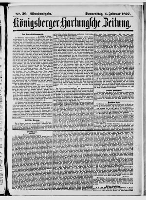 Königsberger Hartungsche Zeitung on Feb 4, 1897