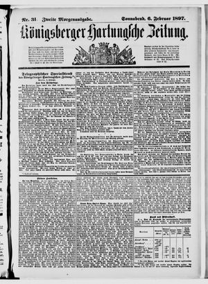 Königsberger Hartungsche Zeitung on Feb 6, 1897