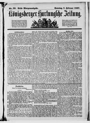 Königsberger Hartungsche Zeitung vom 07.02.1897