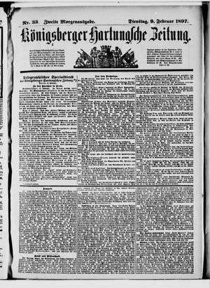 Königsberger Hartungsche Zeitung on Feb 9, 1897