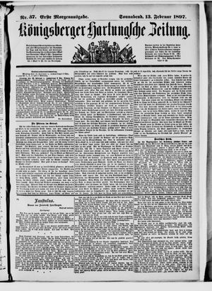 Königsberger Hartungsche Zeitung vom 13.02.1897