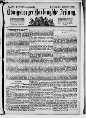 Königsberger Hartungsche Zeitung vom 14.02.1897