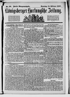 Königsberger Hartungsche Zeitung vom 14.02.1897