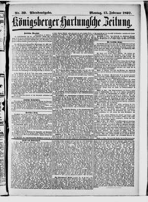Königsberger Hartungsche Zeitung vom 15.02.1897