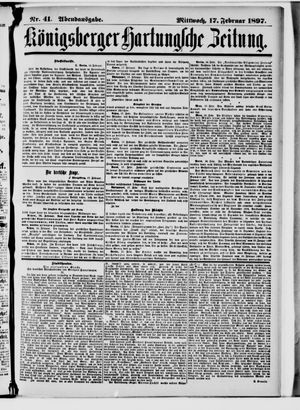 Königsberger Hartungsche Zeitung vom 17.02.1897
