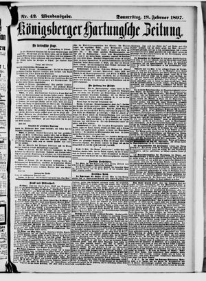 Königsberger Hartungsche Zeitung on Feb 18, 1897
