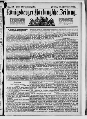 Königsberger Hartungsche Zeitung vom 19.02.1897