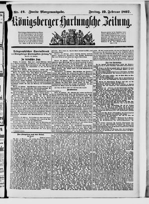 Königsberger Hartungsche Zeitung on Feb 19, 1897