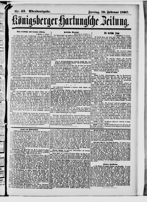 Königsberger Hartungsche Zeitung on Feb 19, 1897