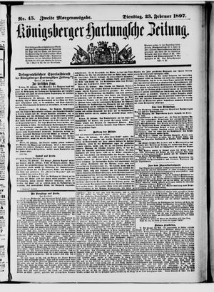 Königsberger Hartungsche Zeitung vom 23.02.1897