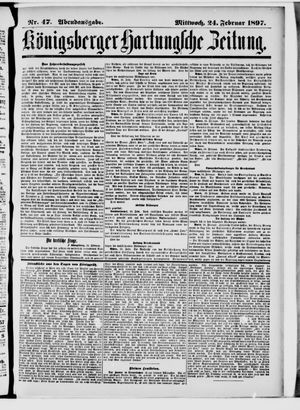 Königsberger Hartungsche Zeitung vom 24.02.1897