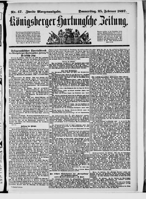 Königsberger Hartungsche Zeitung vom 25.02.1897