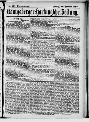 Königsberger Hartungsche Zeitung on Feb 26, 1897