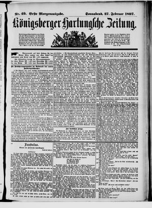 Königsberger Hartungsche Zeitung vom 27.02.1897