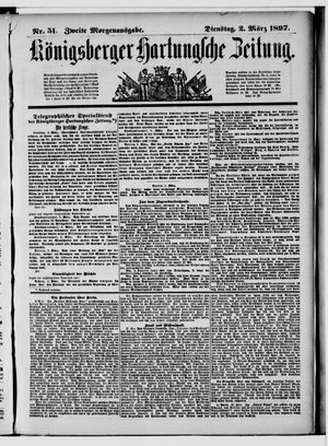 Königsberger Hartungsche Zeitung vom 02.03.1897