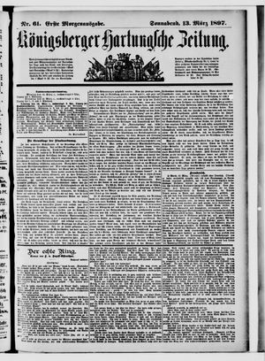 Königsberger Hartungsche Zeitung on Mar 13, 1897