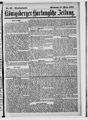Königsberger Hartungsche Zeitung vom 17.03.1897
