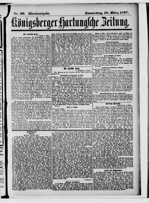 Königsberger Hartungsche Zeitung vom 18.03.1897