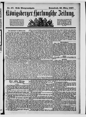 Königsberger Hartungsche Zeitung vom 20.03.1897