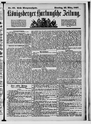 Königsberger Hartungsche Zeitung on Mar 23, 1897