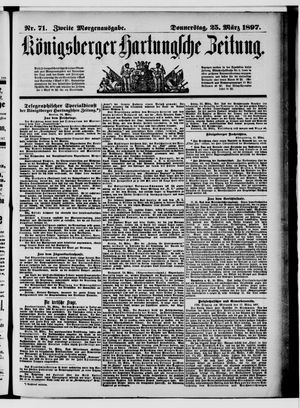 Königsberger Hartungsche Zeitung vom 25.03.1897
