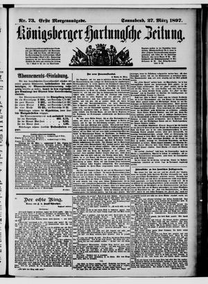 Königsberger Hartungsche Zeitung vom 27.03.1897