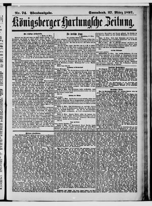 Königsberger Hartungsche Zeitung on Mar 27, 1897