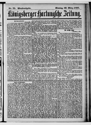Königsberger Hartungsche Zeitung on Mar 29, 1897