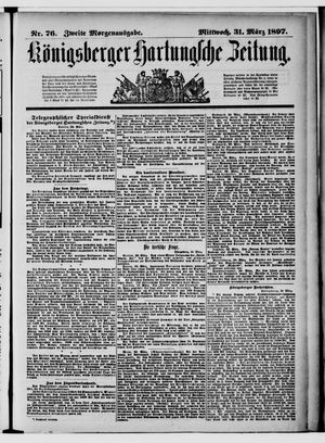 Königsberger Hartungsche Zeitung vom 31.03.1897