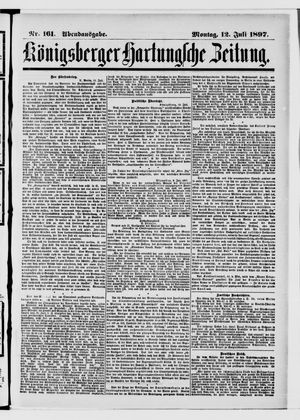 Königsberger Hartungsche Zeitung vom 12.07.1897