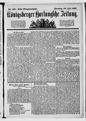 Königsberger Hartungsche Zeitung on Jul 20, 1897