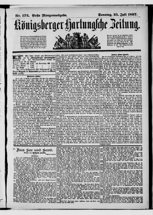 Königsberger Hartungsche Zeitung vom 25.07.1897