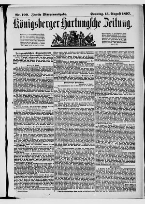 Königsberger Hartungsche Zeitung vom 15.08.1897