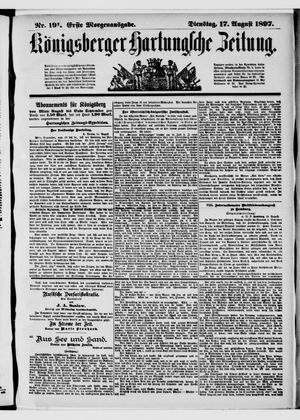 Königsberger Hartungsche Zeitung on Aug 17, 1897