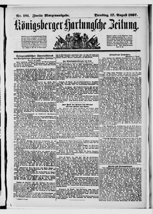 Königsberger Hartungsche Zeitung on Aug 17, 1897