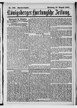 Königsberger Hartungsche Zeitung on Aug 17, 1897